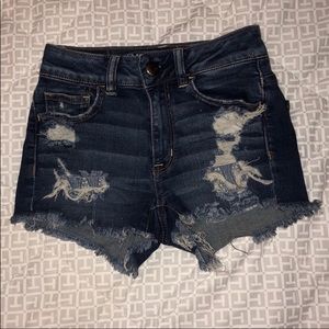 AEO Dark Was High Rise Shortie